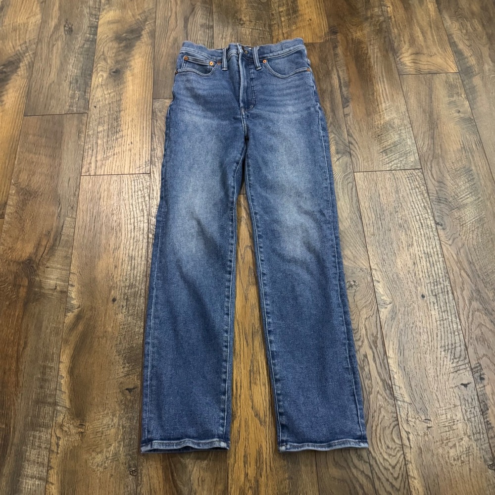 Madewell The Perfect Vintage‎ Jean High Rise Straight Leg Blue Denim Size 27